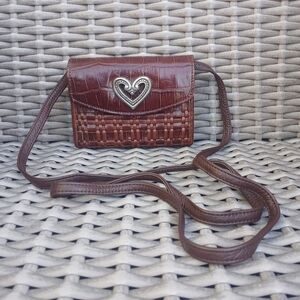 Brighton  Crossbody Bag with Heart Accent - Women's Shoulder Bag